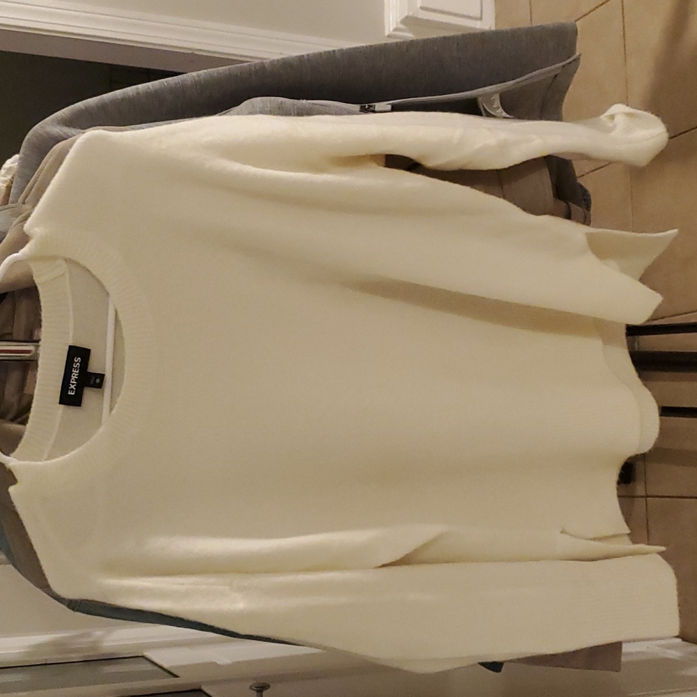 Womens white sweater express